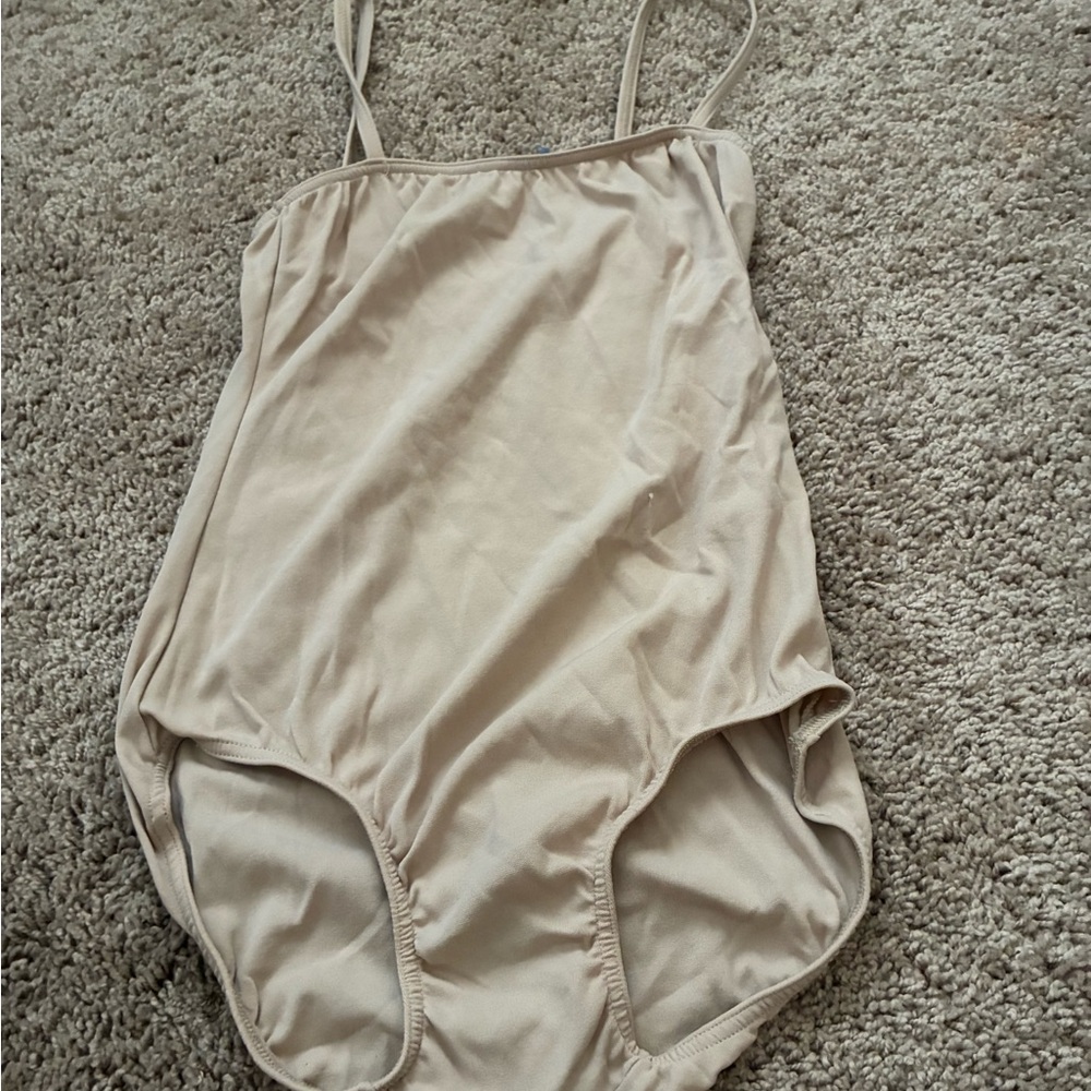 Ladies Beige One Piece Swimsuit